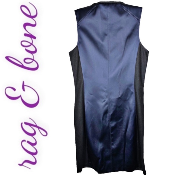 RAG & BONE Prospect Mixed Media Mini Sheath Dress, Size 2 - Picture 6 of 13